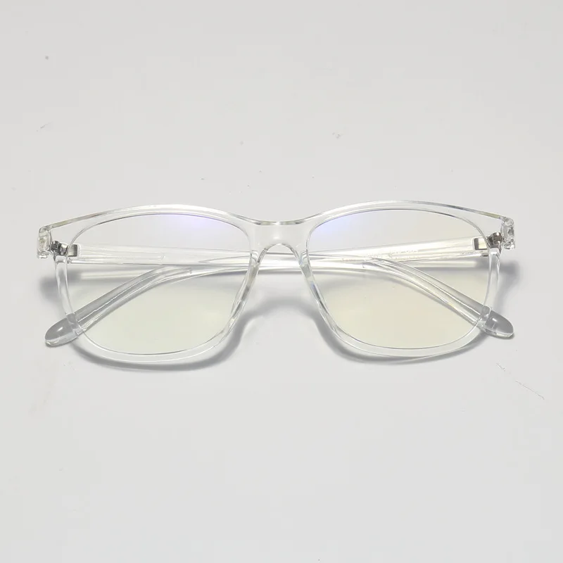

New square frame pure transparent male and female with myopic optical frame retro large frame white spectacle frame