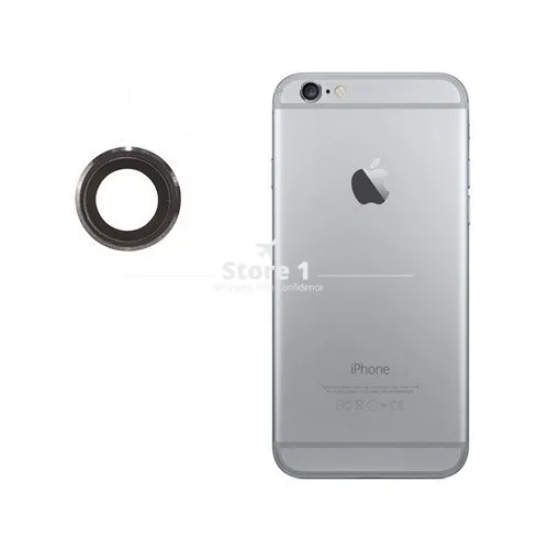 Для Apple iPhone 6S объектив камеры; сапфировое стекло задняя камера стеклянный объектив с рамкой для iPhone 6S 4,7 дюйма