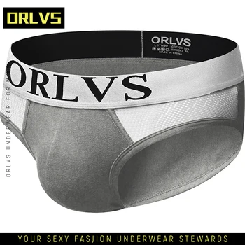 

ORLVS Sexy Men Underwear Briefs Mesh Comfortable Gay Men Undrewear Calzoncillos Slip Cueca Masculina Pouch 24 Colors OR123