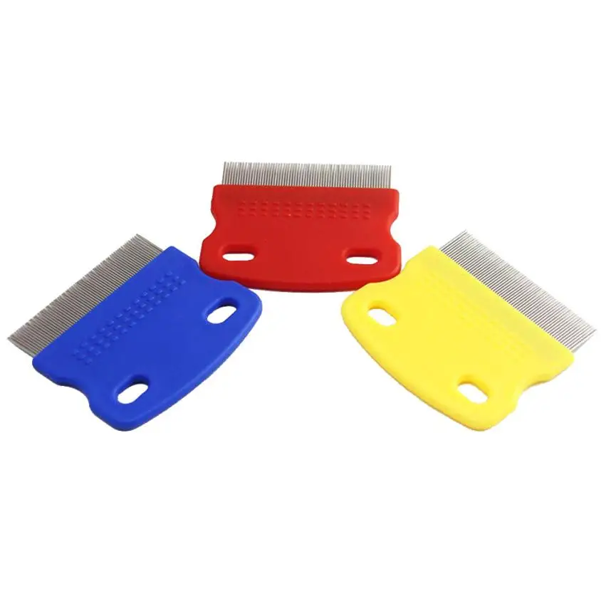 Pet Cat Dog Puppy Comb Grooming Steel Small Fine Toothed Pet Flea Comb