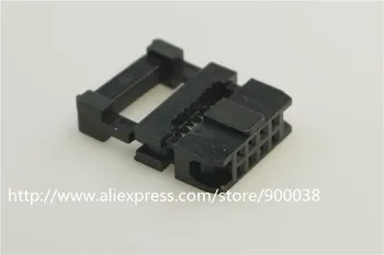 

100 Pcs 0.079" 2.0 mm 8 Pin dual Row IDC Socket Female 2x4 P 8 position Rectangular connector Receptacle Ribbon Cable 28 AWG