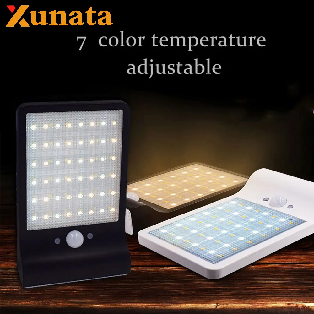 

Led Solar Street Light 36LED 48LED Outdoor Wall Light Induction Waterproof LED Spotlight Lighting for Patio Garden Corridor