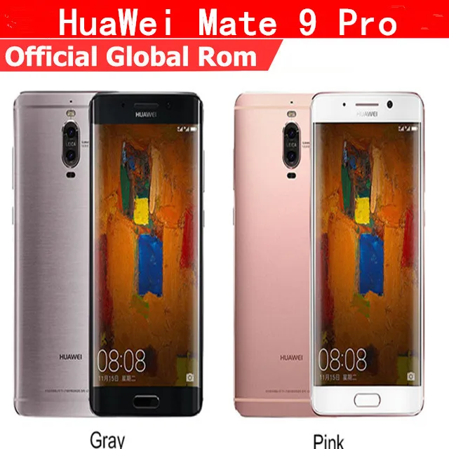 Международная прошивка HuaWei mate 9 Pro 4G LTE сотовый телефон Kirin 960 Android 7,0 5," 2 K 2560X1440 6GB ram 128GB rom 20.0MP NFC