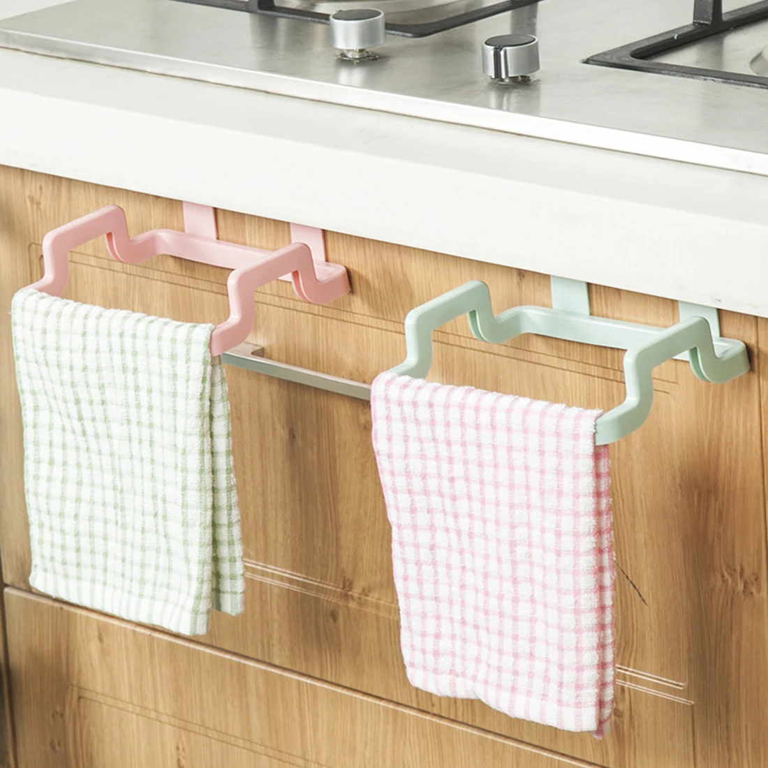 

Cupboard Back Trash Bag Rack Hanging Trash Rack Storage Kitchen Garbage Rubbish Bag Can Holder Storage Trash Rack