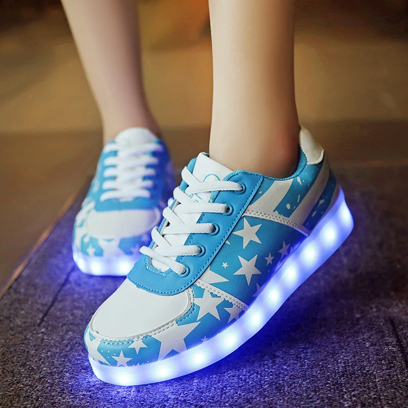 2018 реальные Tenis Infantil Menino со светодио дный светодиодной подсветкой Schoenen обувь