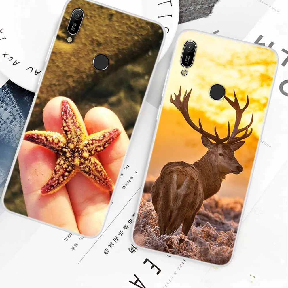 Для Huawei Y6 Prime Pro 2019 Y 6 MRD LX1 LX1F чехол из термопластичного полиуретана для задняя