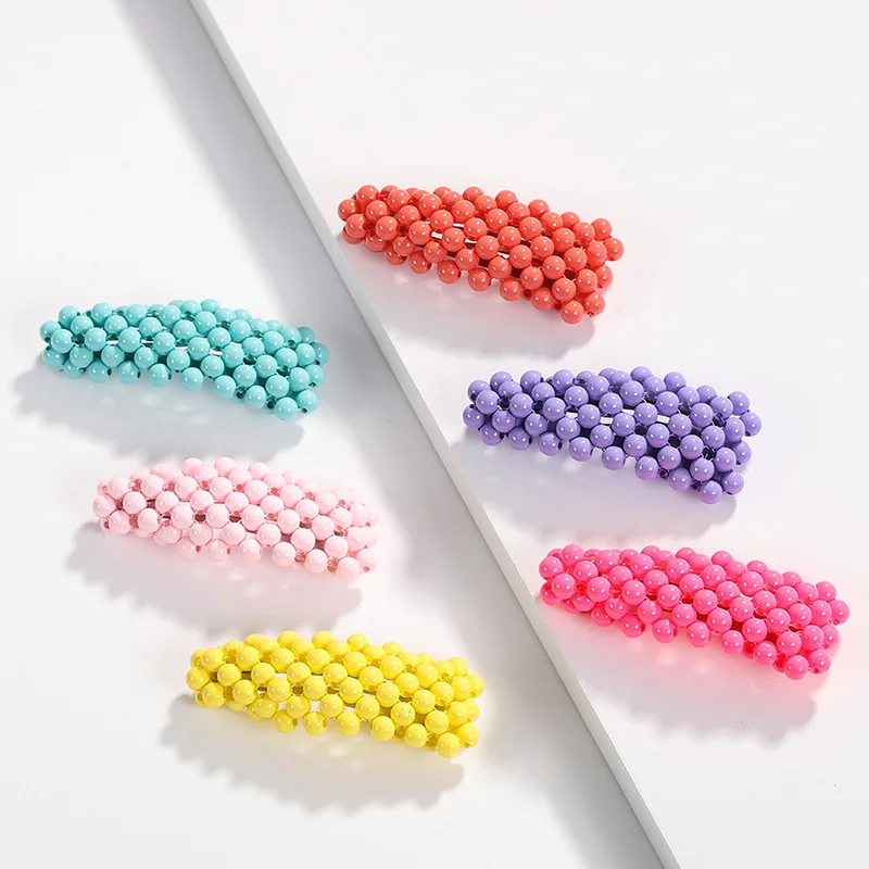

Hair Clip for Women Cany Color Hair Pins for Girls Kids Hair Accessories BB Clip Summer Bangs Wholesale Hair Accessories