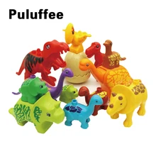 Modelo de dinossauro ovo Partículas Grandes Blocos de Construção de Brinquedos DIY acessório Conjunto Parque de Animais Presente da Criança Compatível com Duplo Tijolo