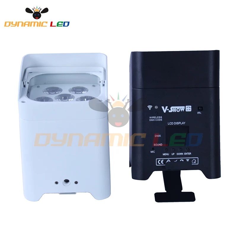 

6pcs And Charge Case Battery Wireless DMX Wifi Remote Led Wedding Uplight 18pcs RGBWAUV 6in1 LED Par DJ Disco Stage Light