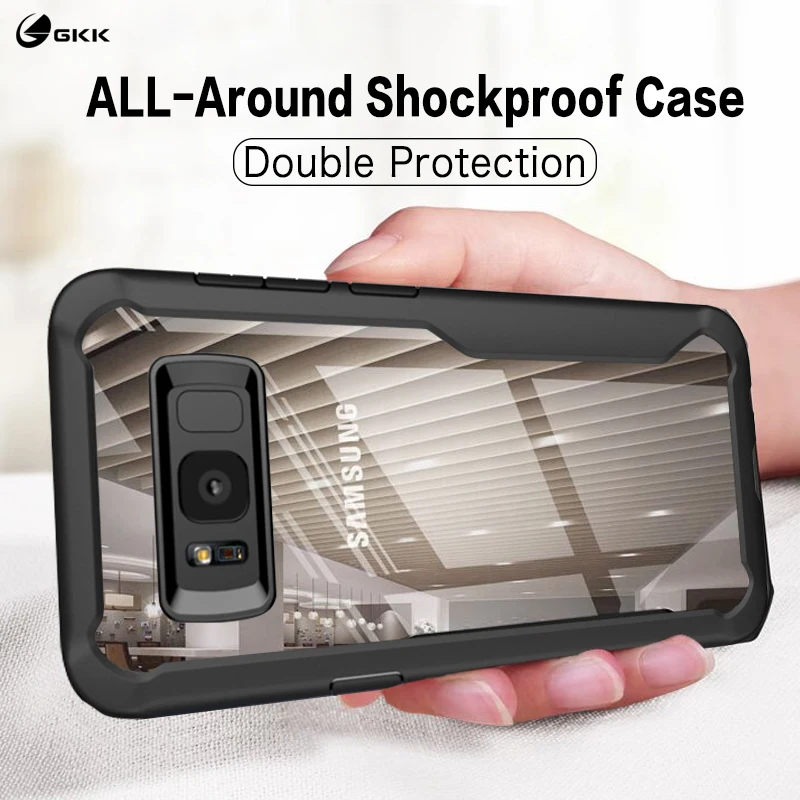 

GKK Case for Samsung Galaxy a7 2018 Case Samsung S9 S8 Plus Cover Transparent Silicon for Samsung S8 S9 A6 A6 Plus 2018 case