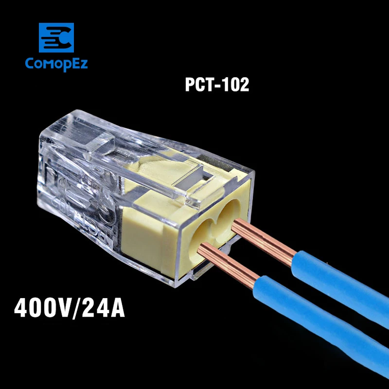 10 шт. PCT-102 PCT102 773-102 пуш-ап провод жгута проводов разъем для распределительных коробок, 2-контактный разъем, клемма блокировочный провод разъема Горячий