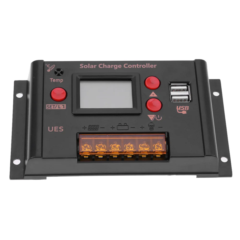 

20A 12V/24V WPC solar charge controller LCD display solar cell panel charge battery for solar kit solar lighting for home use