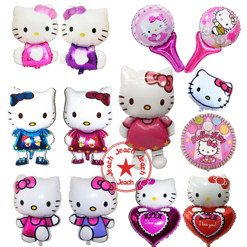 

kitty balloon ballon balon baloon party accessories helium foil first birthday party decoration wedding hello kitty balloon