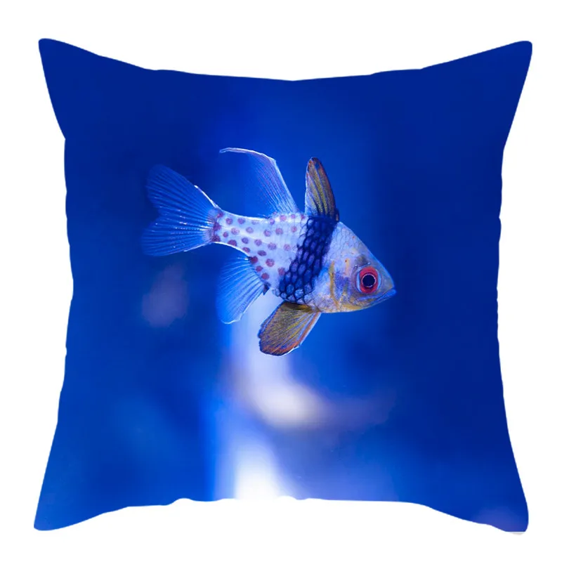Fuwatacchi рыбы Медузы наволочка морские животные наволочка для дивана автомобиля подушки для домашнего декора полиэфирные наволочки 45*45 см