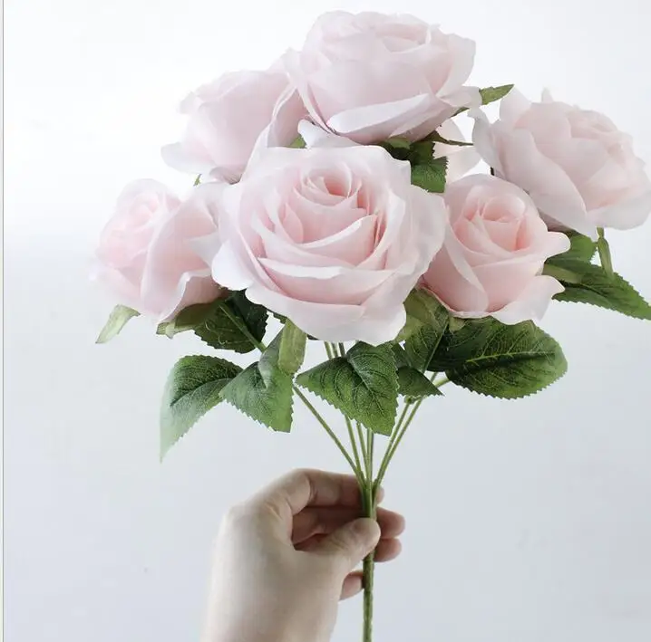 10pcs French Rose Silk Flower Bouquets Wedding Fake Flowers 10pcs French Rose Silk Flower Bouquets Wedding Fake Flowers Table Vase Corage Home Decor In Artificial Dried From Garden On