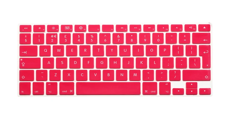 ЕС защита клавиатуры для Macbook Air 13 retina 13,3 Силиконовая Защитная пленка для клавиатуры Чехол MacbookPro 15,4 Pro 15 защита кожи - Цвет: Розовый