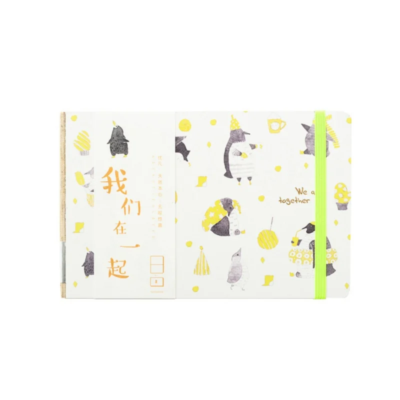 

Fresh style notebook we are together letter pattern paper cover notebook journal diary gift