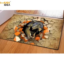 HUGSIDEA, крутые 3D ковры с изображением динозавра для гостиной, Tapis Chambre Enfant, Нескользящие домашние ковры, коврики для кухни и спальни