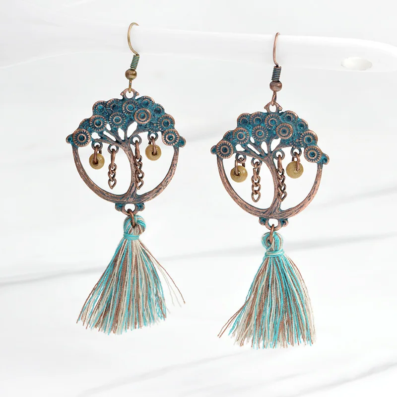 

Silicone Molds Of Animals Quick Sell Earrings Creative Life Tree Chain Beads Tassel Pendant Earrings Foreign Trade