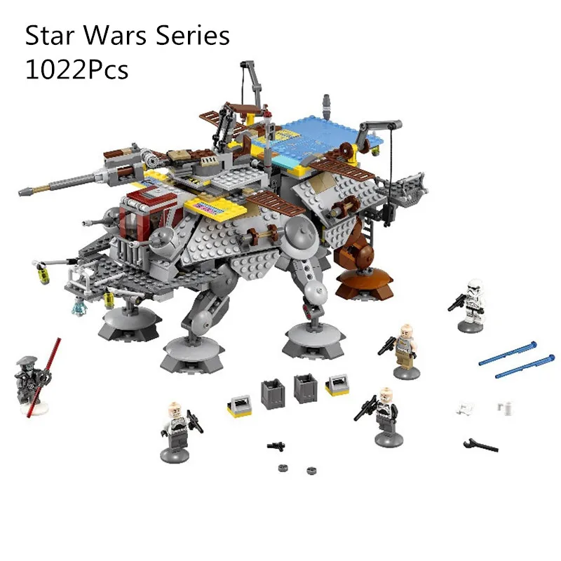 

CX 05032 1022Pcs Model building kits Compatible with Lego 75157 Sets Captain Rex's AT-TE Building Brick figure toy for children