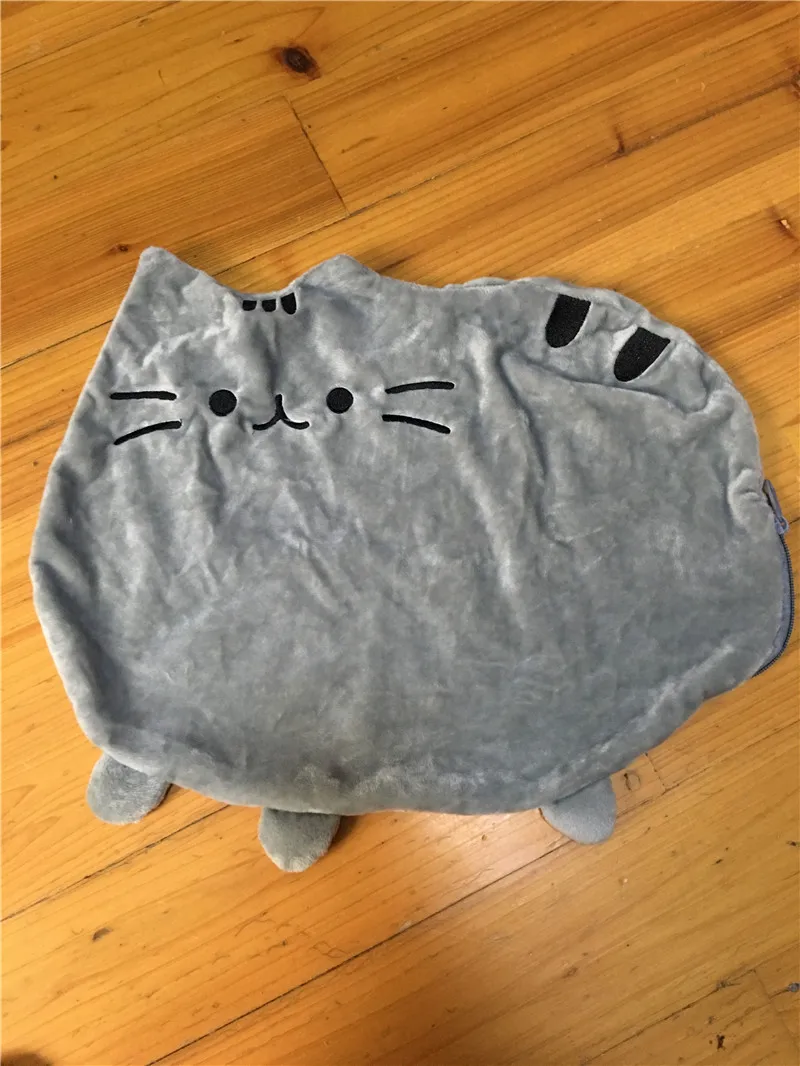 40*30 см Kawaii Cat подушки с застежкой молнией только кожи без ПП хлопка печенье