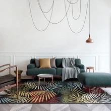 Тропический лист с принтом большой площади коврики ковры для дома гостиная диван стол Нескользящие Tapete геометрический спальня пол двери коврики