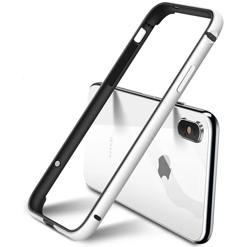 

Personality Business Metal Frame Silicone two-in-one Phone Case for iPhoneX XR XS XSMAX anti-fall Phone Case