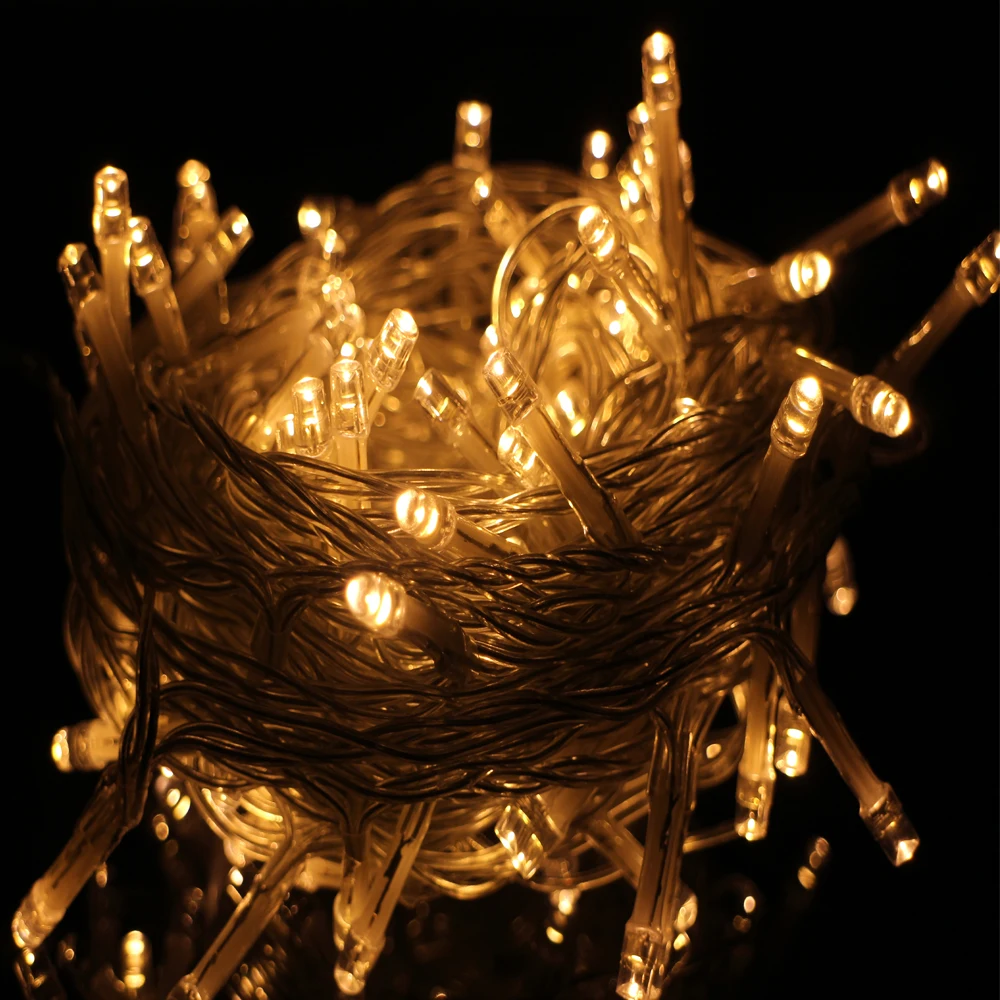 

Corded 10M 100LED Waterproof Holiday String Lights for Home Decoration, Wedding Birthday Christmas Party Fairy Rope Lights