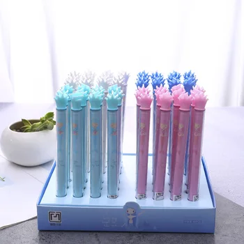 

48pcs Writing Pen Black Gel Ink Pens Cartoon Sea Girl Pen for Writing Cute Stationery Kawaii Gift Office School Supplies 0.5mm