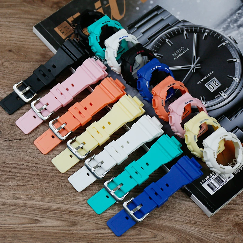 Waterproof watch strap resin watch strap box suitable for casio baby g