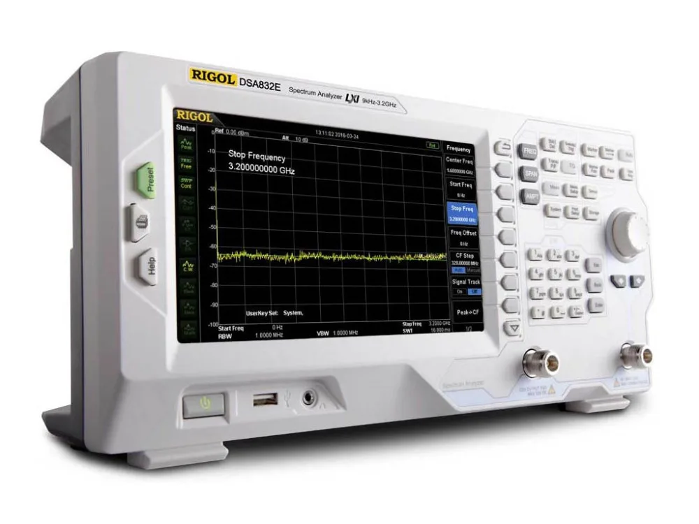 Анализатор спектра Rigol DSA832E-TG(9 кГц до 3,2 ГГц) с генератором слежения