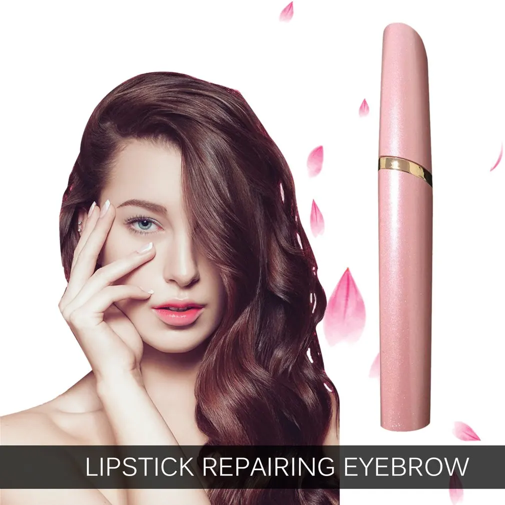 

Dropshipping HOT lipstickshape Electric Face Brows Hair Remover Epilator Mini Eyebrow Shaver Instant Painless Portable Epilator