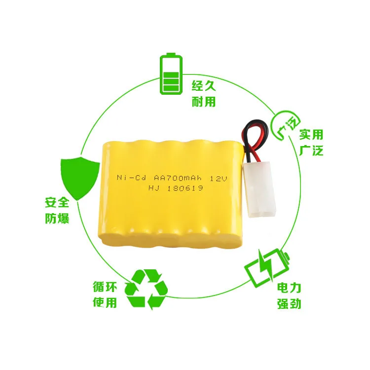 12 v 700 mah ni-cd AA аккумулятор 800 mah cd ni c перезаряжающийся батареей для лодка с дистанционным управлением автомобиль электрические игрушки свет