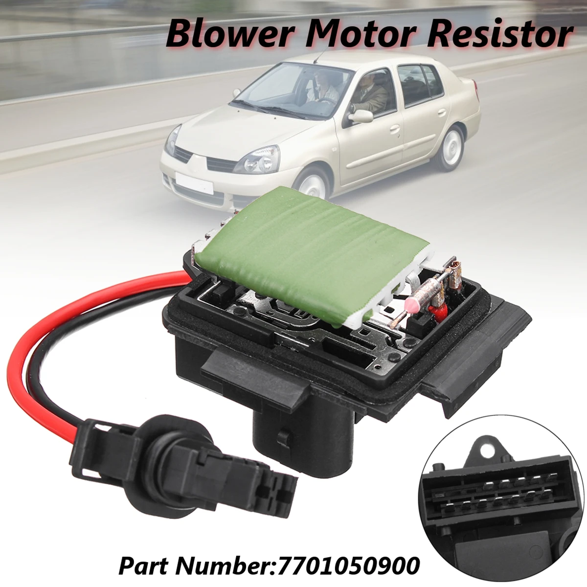 

Heater Blower Fan Motor Resistor For Renault Clio II/172/182/RS V6 for Ford Opel 1993-2017 #7701050900 Blower Regulator