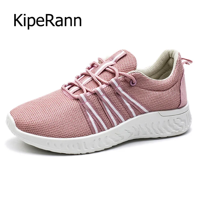 Spring And Summer Sports Fashion Flying Woven Cloth Sneakers Pink Women's Running Shoes Zapatos Mujer Wild Trend Sports Shoes