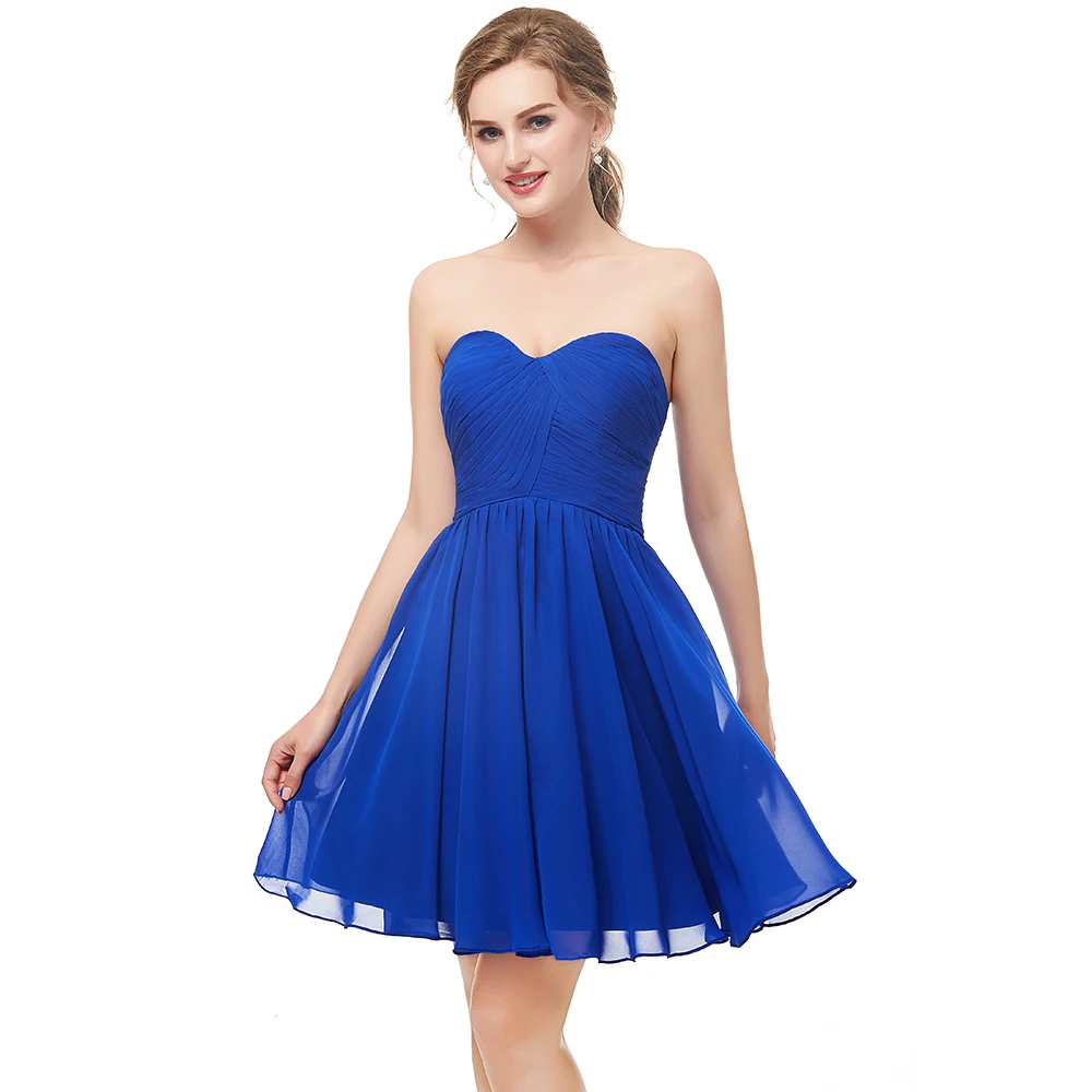 Babyonlinedress очаровательное Королевское синее платье для выпускного вечера простое