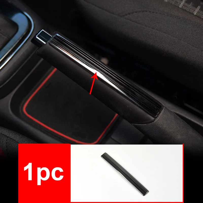 black Stainless steel item for vw polo 2011- Interior decoration Vent Middle control Gear position Decoration frame