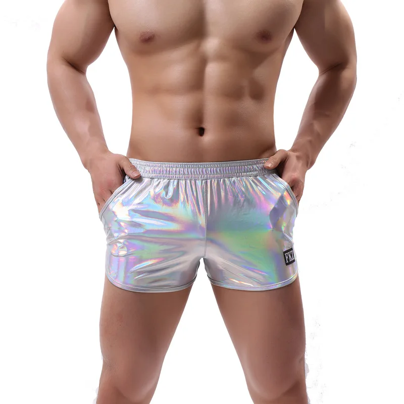 

Man Panties Male Underwear Boxer Men Shinny Imitation Leather Calzoncillo Hombre Boxer Homme Underwear Men Boxershorts Men