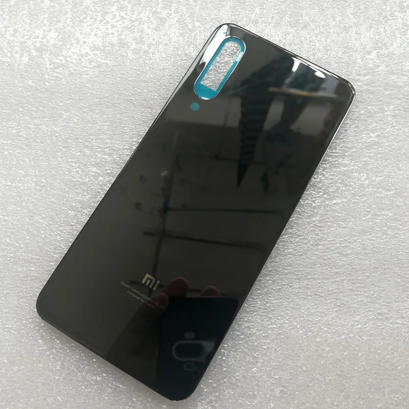3D стекло для mi 9 SE чехол для батареи запасные части для Xiao mi 9 SE mi 9 SE/mi 9 SE задняя крышка для батареи Чехол для телефона - Цвет: Black