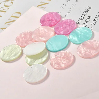 

New 50pcs 25mm Colorful Glitter Acrylic Round Plastic jewelry Charms Resin Ornament Accessories DIY Necklace Earring Pendant