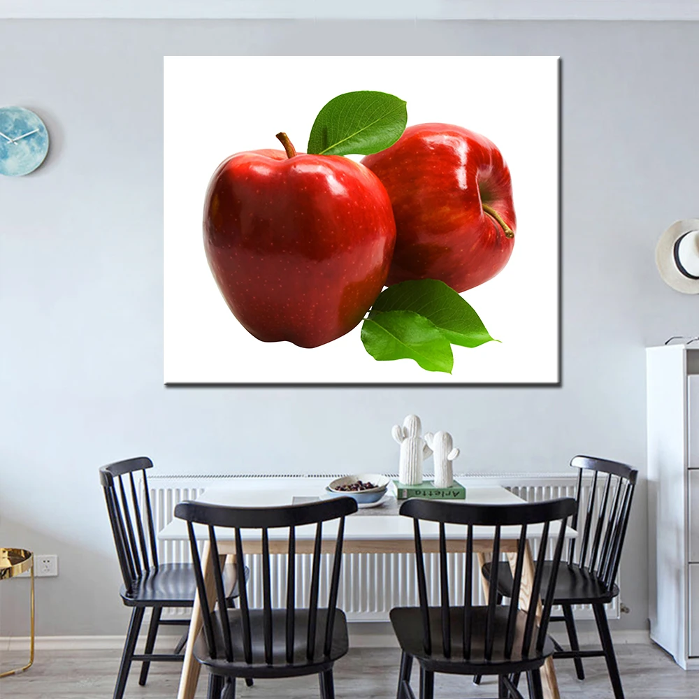 Unframed Apple Oil Art Pictures Modular Wall Canvas Painting for Living