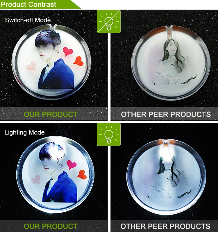 custom led button badge 55cm button broochs icons fun badge kids gift cute badge holder with your logo  (4)