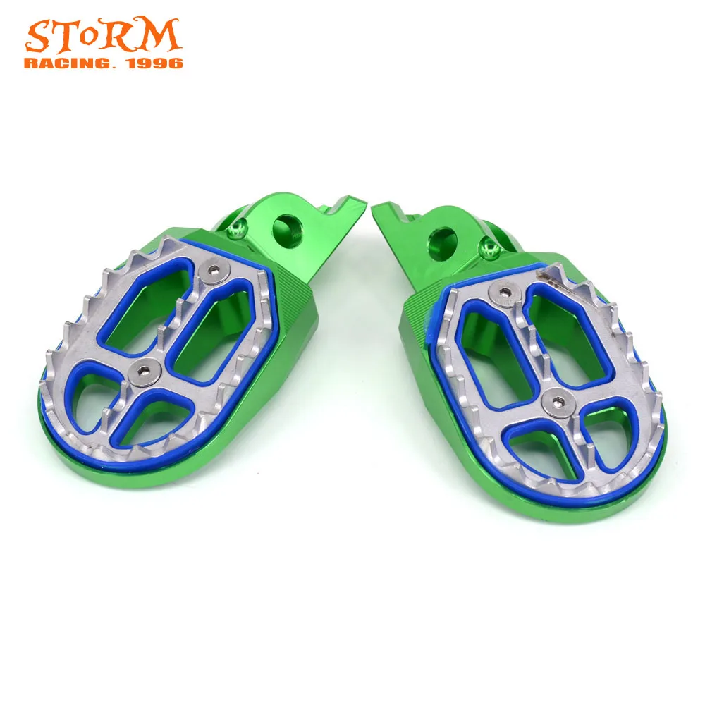 

Billet FootRest Foot Pegs Pedals For KAWASAKI KX250F KXF250 KXF 250 06-16 KX450F KXF450 KXF 450 2007-2016 KLX450R 2008-2013