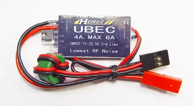 

HENGE 4A UBEC Input:7-25.5V Output:5V&6V/4A continuous