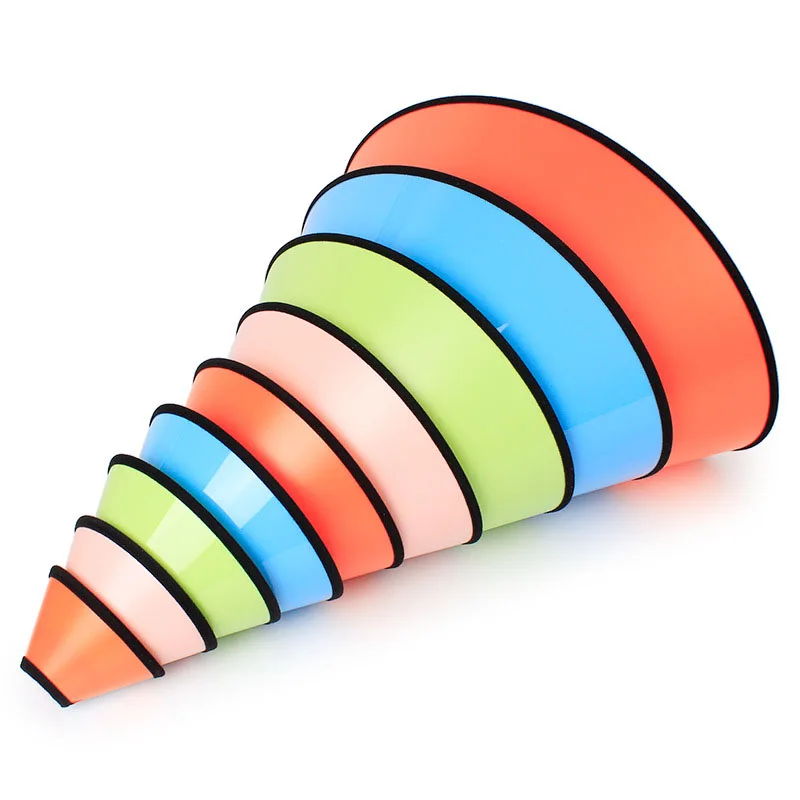 SYDZSW Candy Color Dog Elizabethan Collar Fashion Both Sides Matte Design Pet Skin Protection Collar Dog Grooming Accessories0