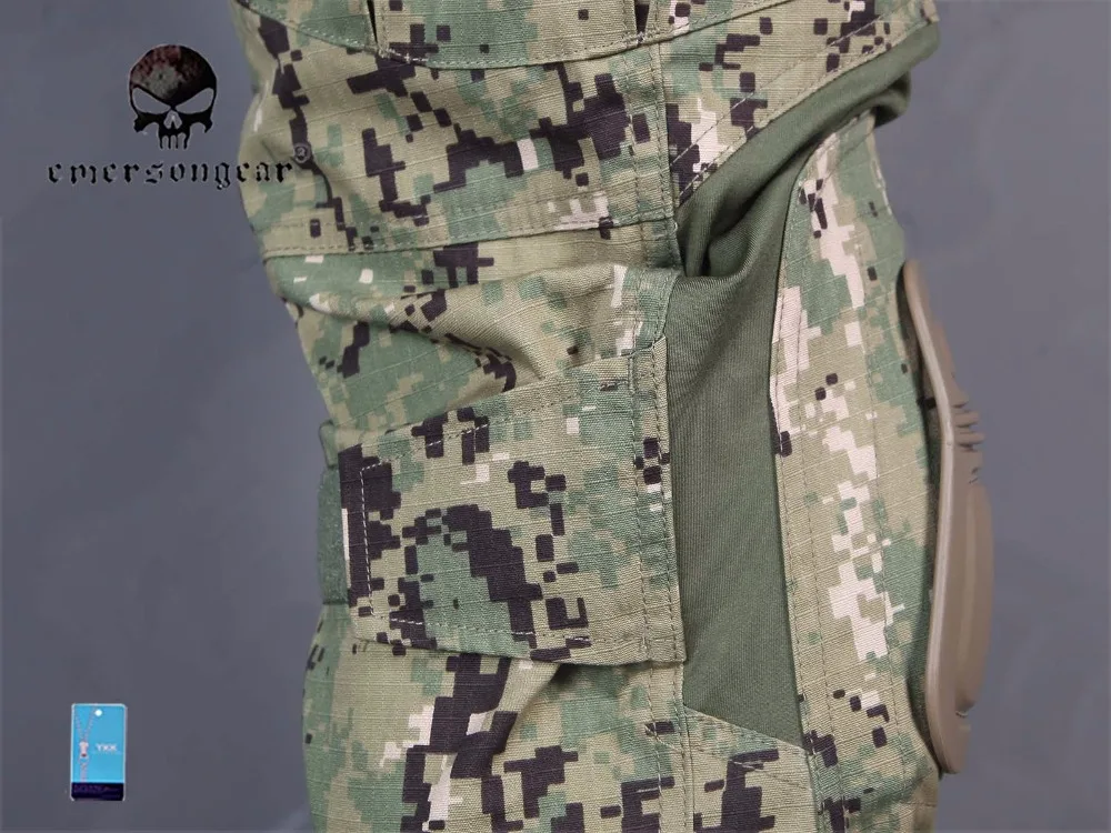 Мужские военные охотничьи БДУ штаны EMERSON Combat G3 тактические штаны с наколенниками Мультикам черные АОР Лесной