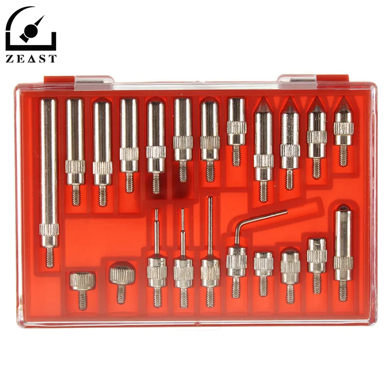 

22Pcs Indicator Point Kit Interchangeable 4-48 Thread Tips Set For Dial Test Gauge Dials Indicators