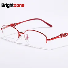 Узор бриллианты Сверхлегкий чистый оправа для очков женские темпераментные богини очки в оправе для близоруких полуоправы очки