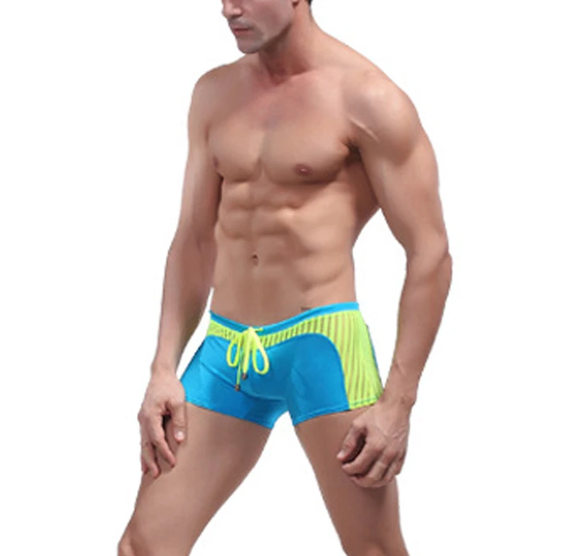 

New Mesh Swimwear Men Sexy Swimming Trunks sunga Swimsuit male Swim Briefs Beach Shorts mayo de praia homens Boxer Beachwear