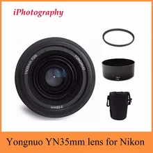 Yongnuo YN35mm F2N lens Wide angle Large Aperture Fixed Auto Focus Lens 58mm UV filter lens